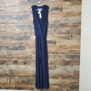 Navy Blue Sleeveless Jumpsuit